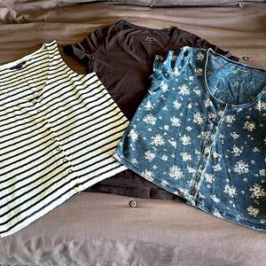Lot of three shirts. Two American Eagle/Express
